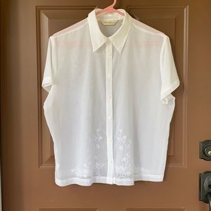 Size XL Misses, sheer 100% Cotton Blouse